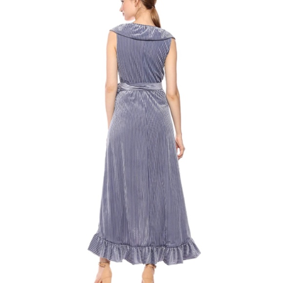 MISA Velvet Wrap Maxi Dress - Picture 3 of 9